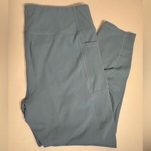 GAIAM Light Blue High-Waisted Leggings